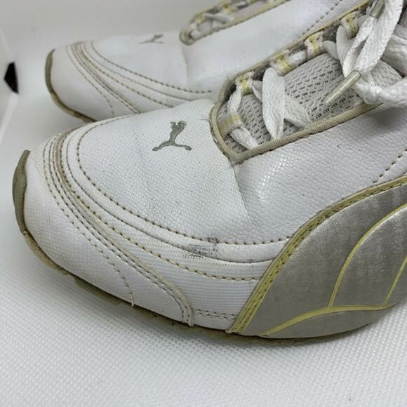 Puma White and Silver Sneakers Running Womens 9 - Picture 6 of 8